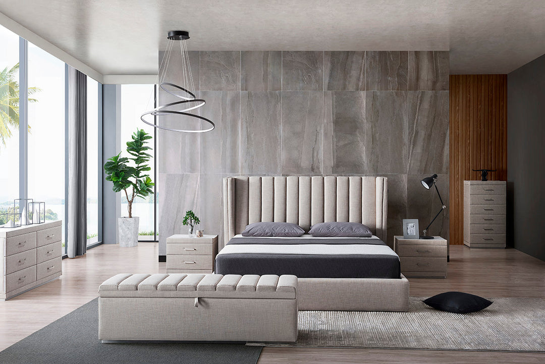 GC1807 Modern Fabric Up-holstered Bed