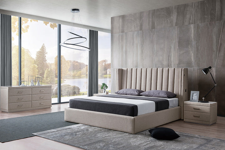 GC1807 Modern Fabric Up-holstered Bed
