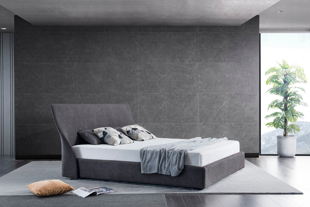 GC1827 Steel Frame Elegant Upholstered Bed