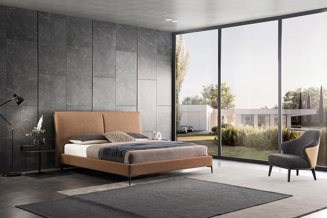 GC2015 Italian Minimalist Upholstered Bed