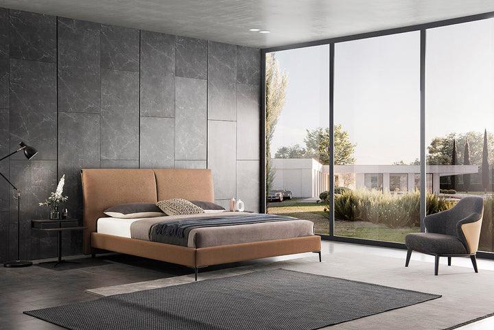 GC2015 Italian Minimalist Upholstered Bed