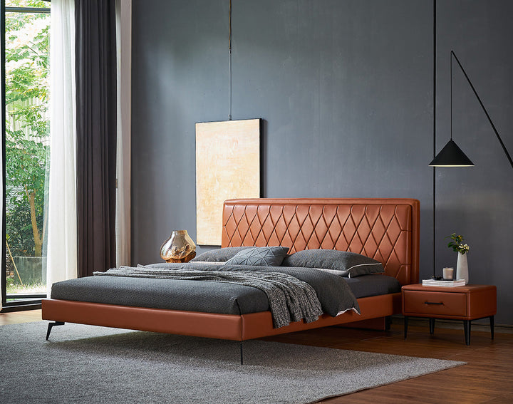 GC2103 Luxury Leather Upholstered Bed