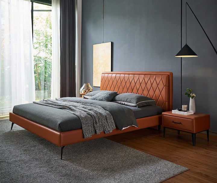 GC2103 Luxury Leather Upholstered Bed