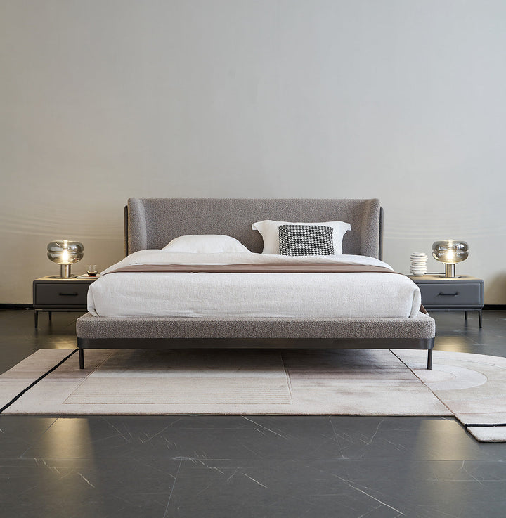 GC2123 Hot Sell Lambswool Upholstered Bed