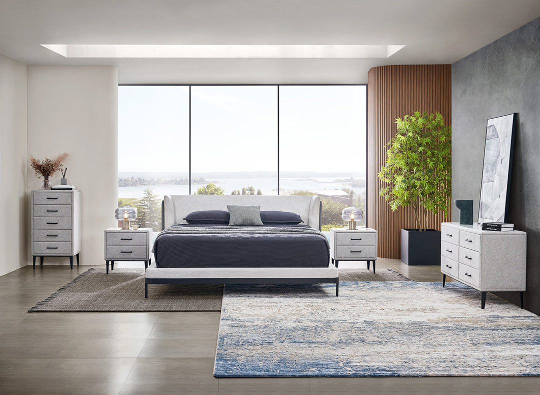 GC2123 Hot Sell Lambswool Upholstered Bed