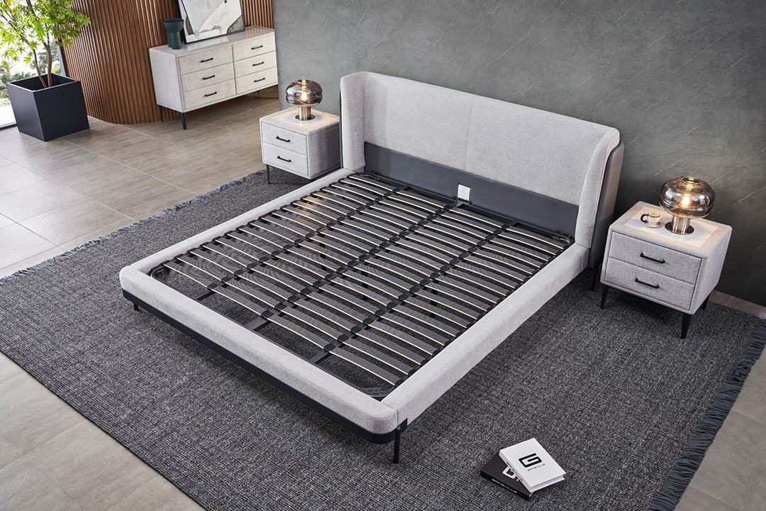 GC2123 Hot Sell Lambswool Upholstered Bed