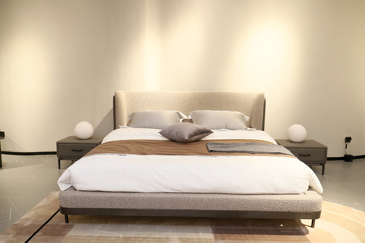GC2123 Hot Sell Lambswool Upholstered Bed