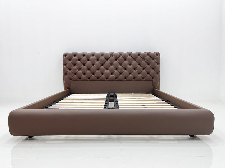 GC2127 Italian Luxury Leather Upholstered Bed