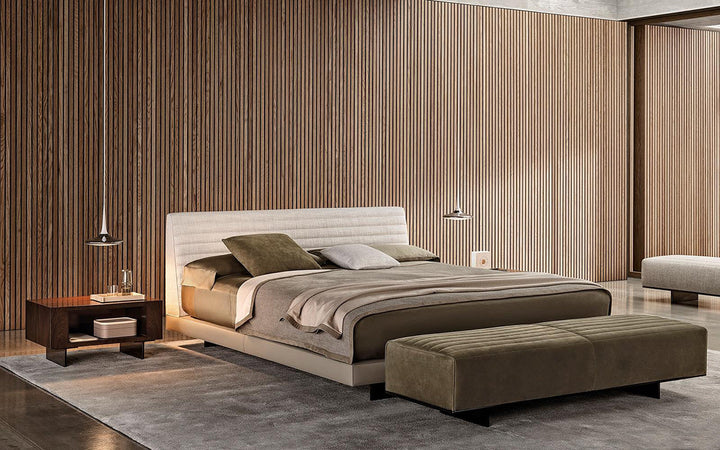 GC2207 Italian Soft Fabric Upholstered Bed