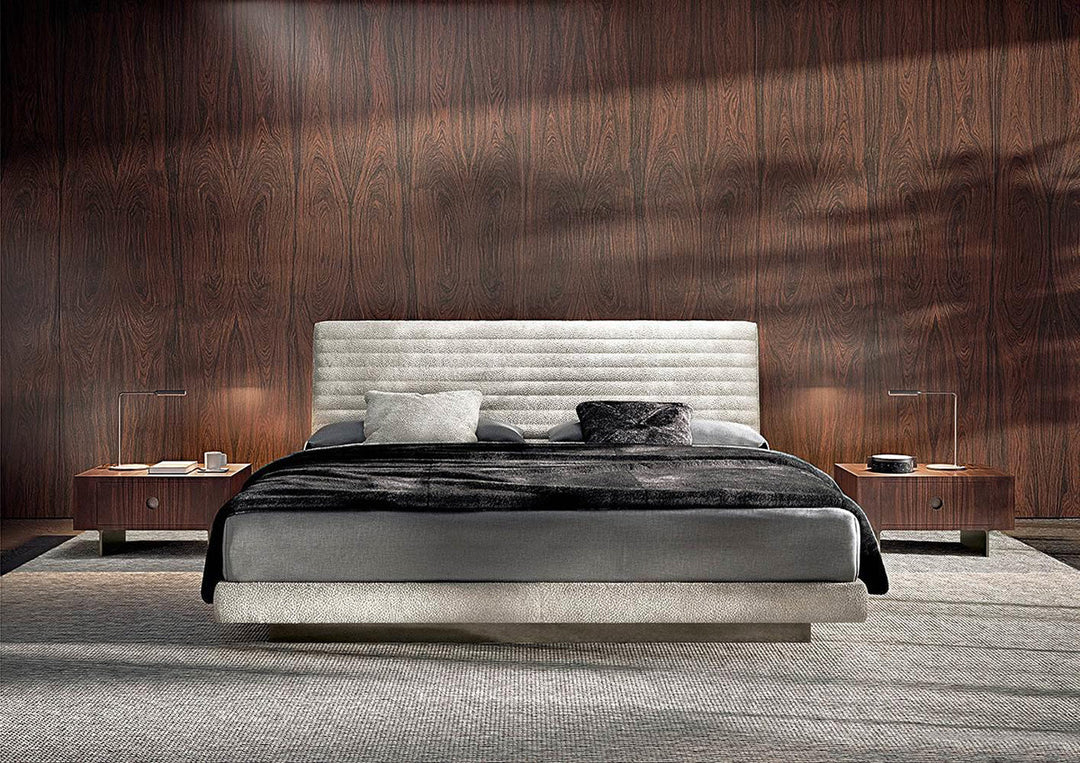 GC2207 Italian Soft Fabric Upholstered Bed