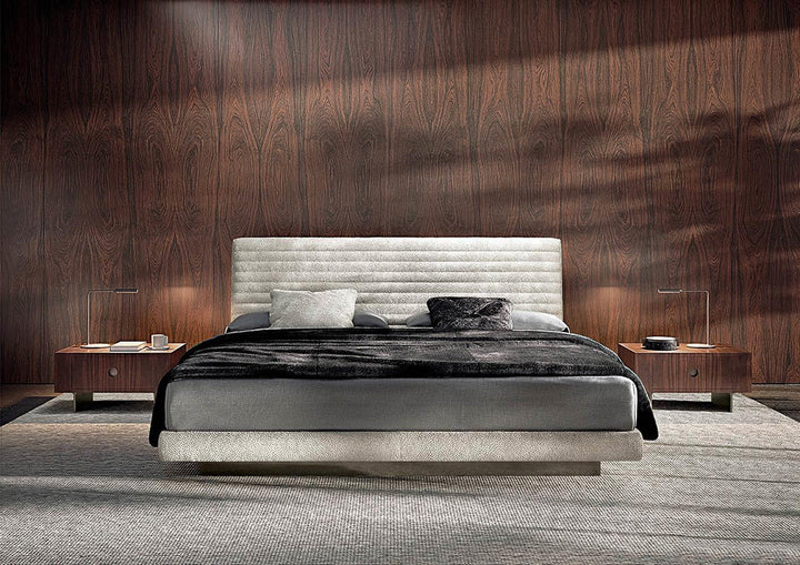 GC2207 Italian Soft Fabric Upholstered Bed