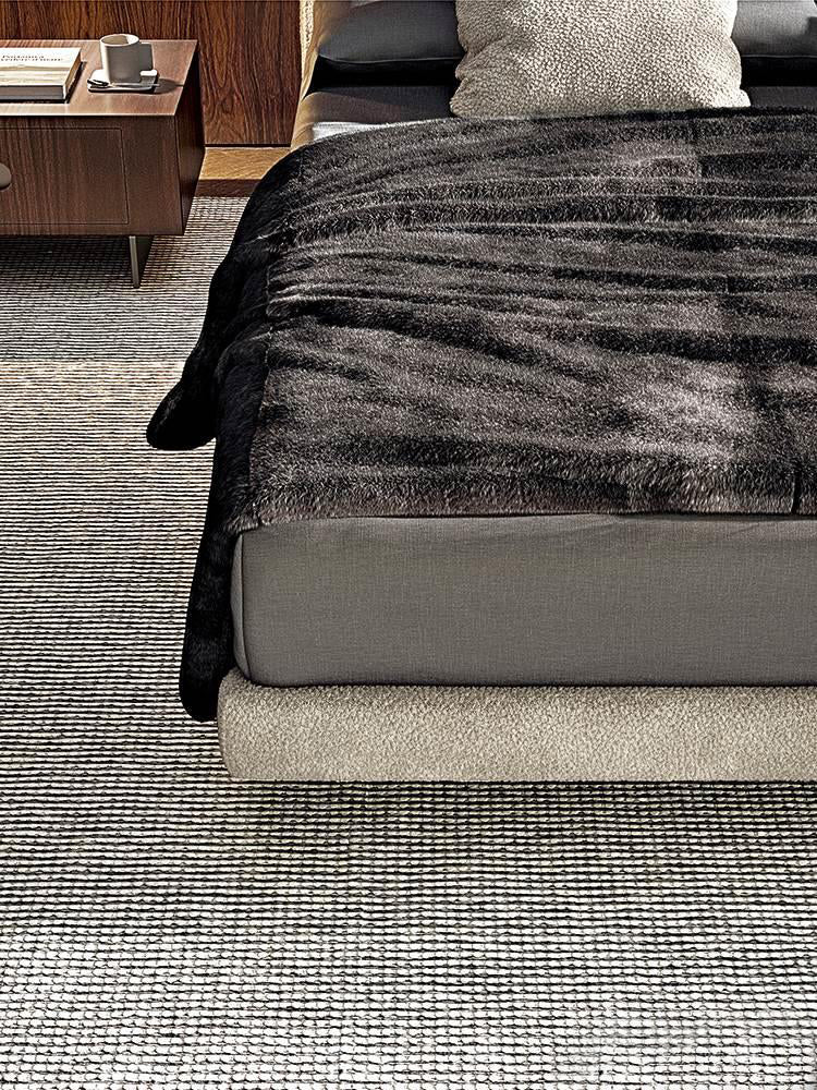 GC2207 Italian Soft Fabric Upholstered Bed