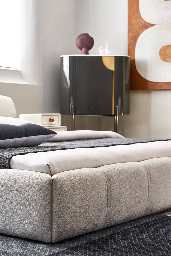 GC2216 Hot Sell Module Lambswool Upholstered Bed