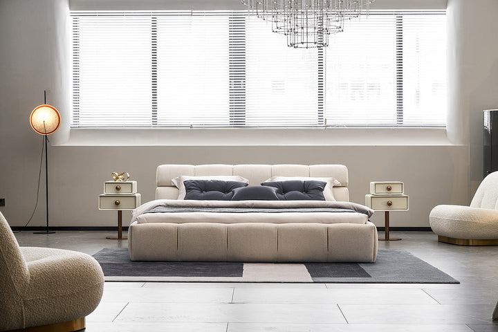 GC2216 Hot Sell Module Lambswool Upholstered Bed