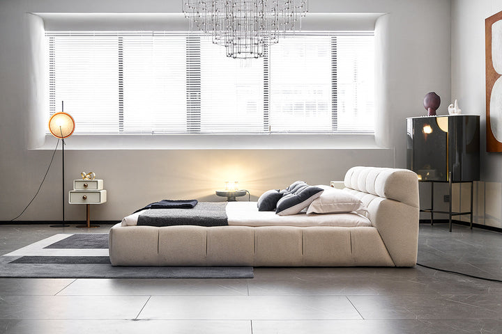 GC2216 Hot Sell Module Lambswool Upholstered Bed