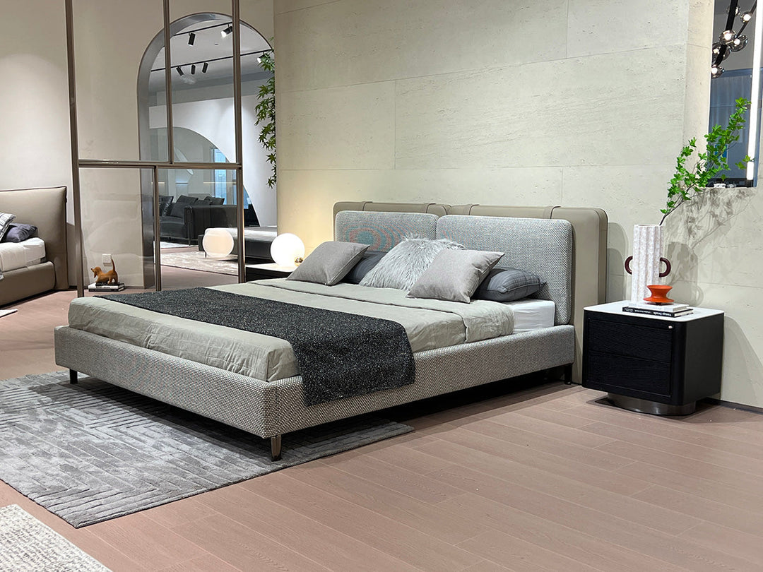 GC2220 Modern Leather&Fabric Upholstered Bed
