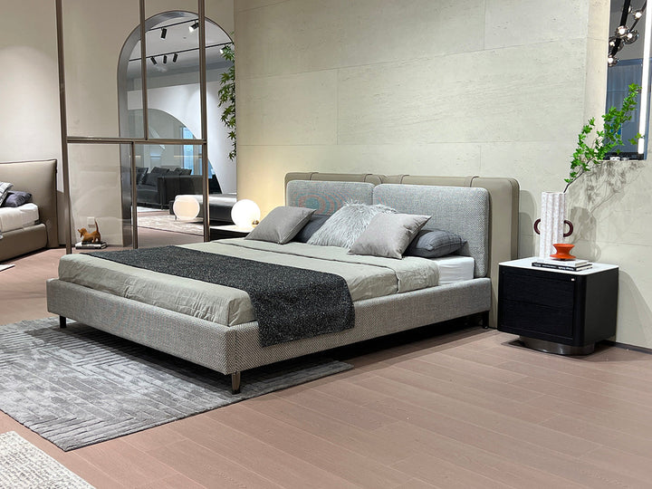 GC2220 Modern Leather&Fabric Upholstered Bed