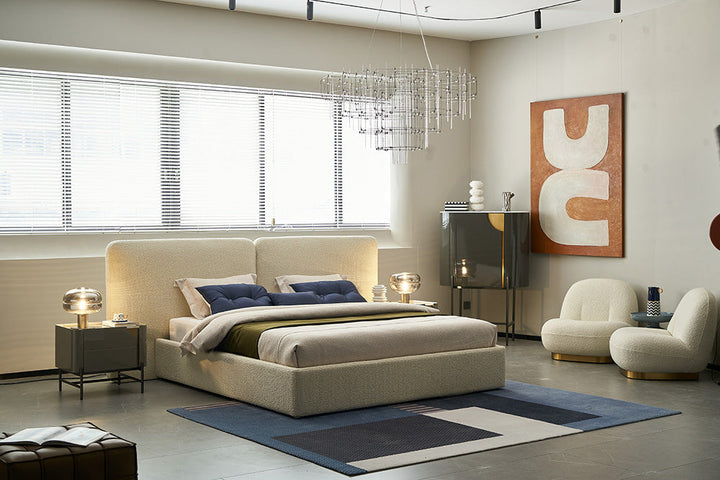 GC2237 Italian Modern Upholstered Bed