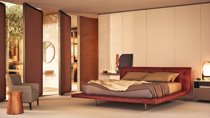 GC2238 Italian Minimalist Design Upholstered Bed