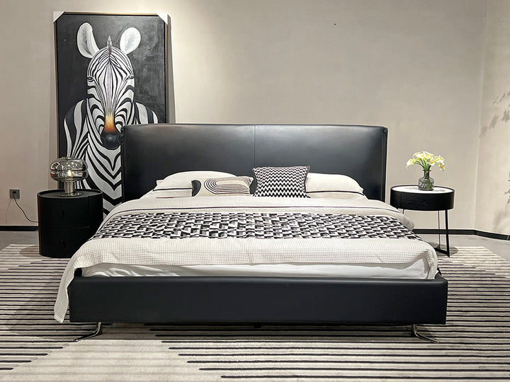 GC2245 Modern Leather&Fabric Upholstered Bed