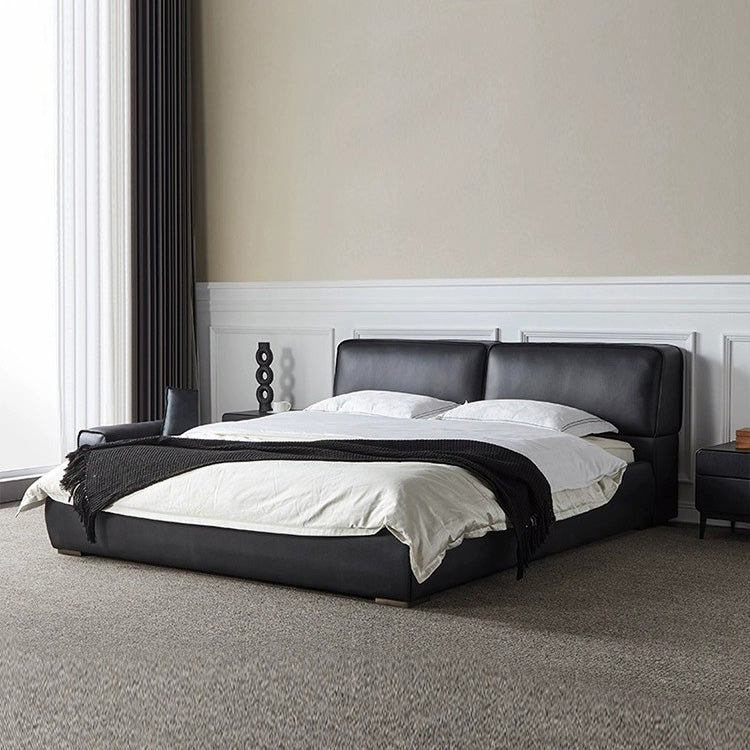 GC2249 Modern Italian Luxury Leather Upholstered Bed