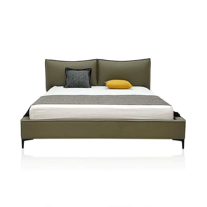 GC2257 Italian Leather Upholstered Bed