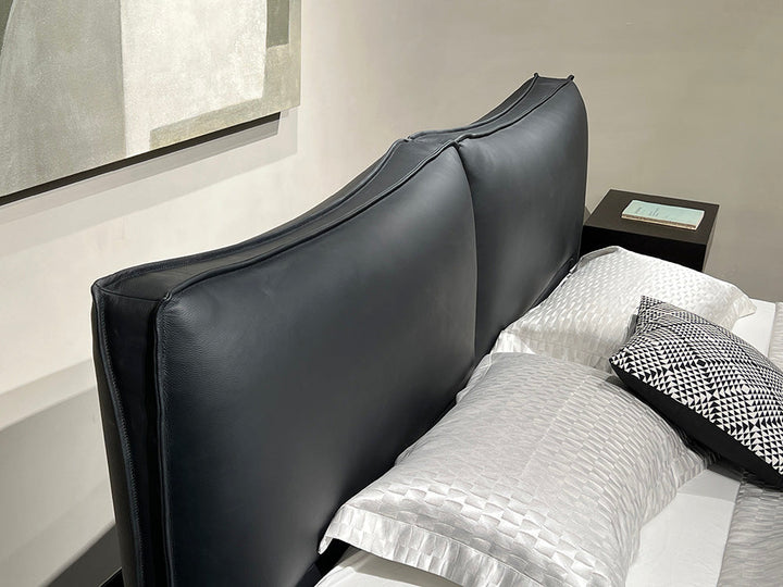 GC2257 Italian Leather Upholstered Bed