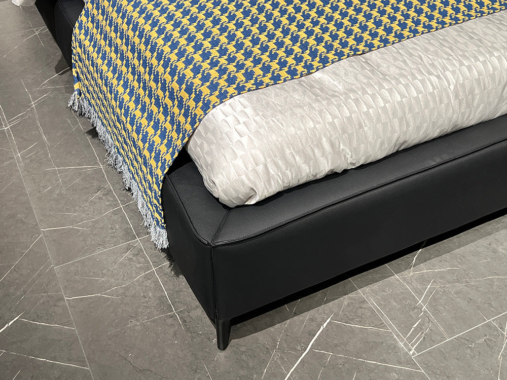 GC2257 Italian Leather Upholstered Bed
