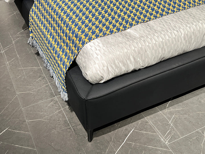 GC2257 Italian Leather Upholstered Bed