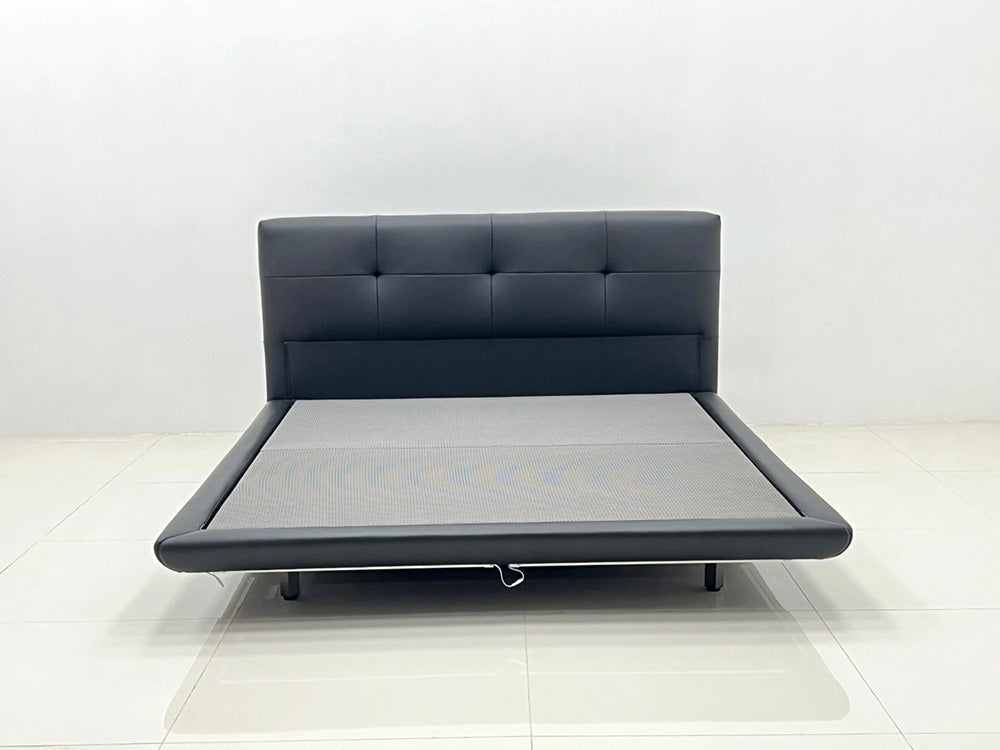 GC2301 Italian Leather Upholstered Bed With LED