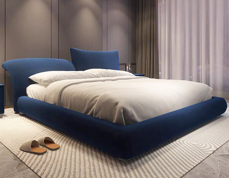 GC2306 Modern Leather&Fabric Soft Upholstered Bed