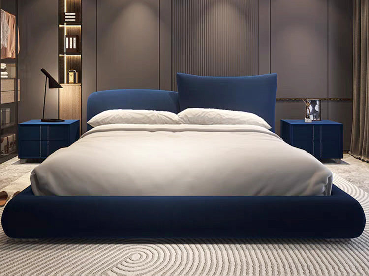 GC2306 Modern Leather&Fabric Soft Upholstered Bed