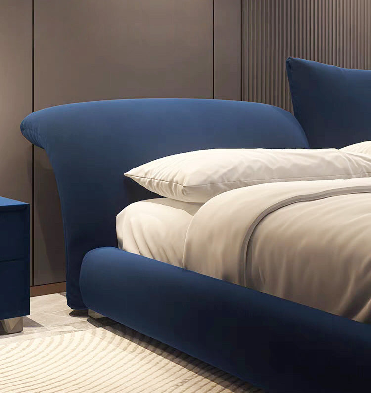 GC2306 Modern Leather&Fabric Soft Upholstered Bed