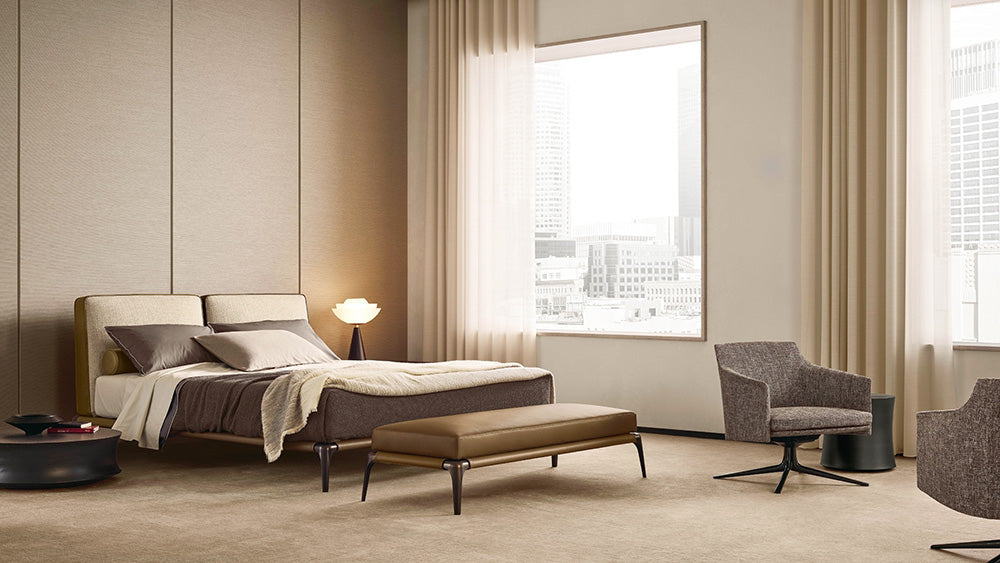 GC2315 Steel Frame Elegant Upholstered Bed