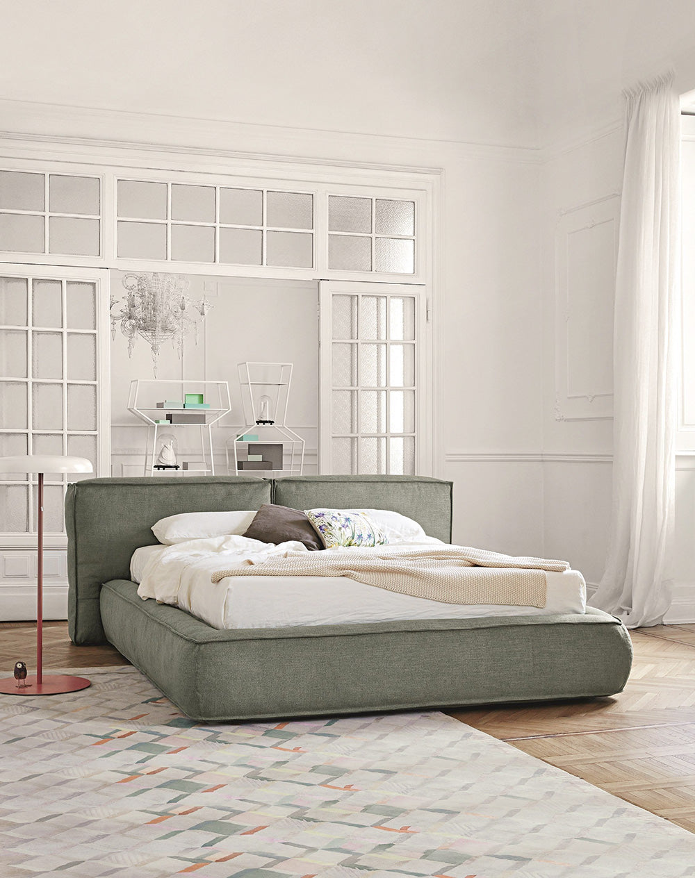 GC2337 Italian Soft Modular Upholstered Bed