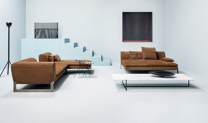 GS9081 Italian Modern Red Fabirc Sofa