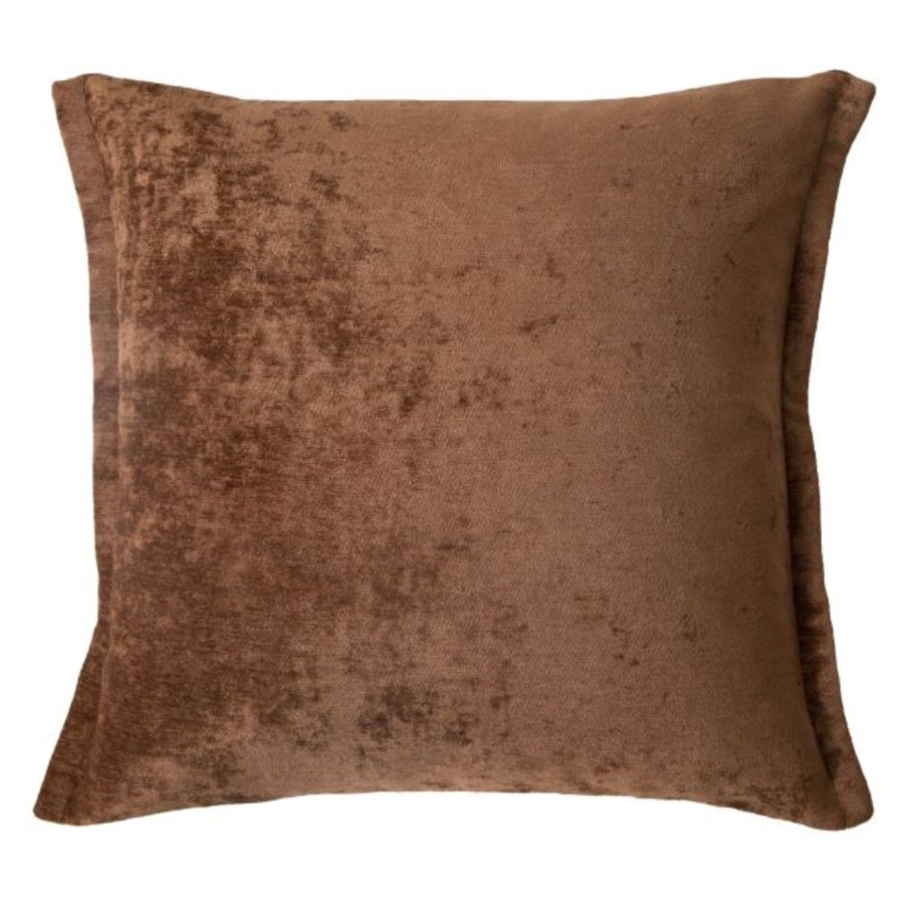 Grand Designs Brown  Velvet Cushion