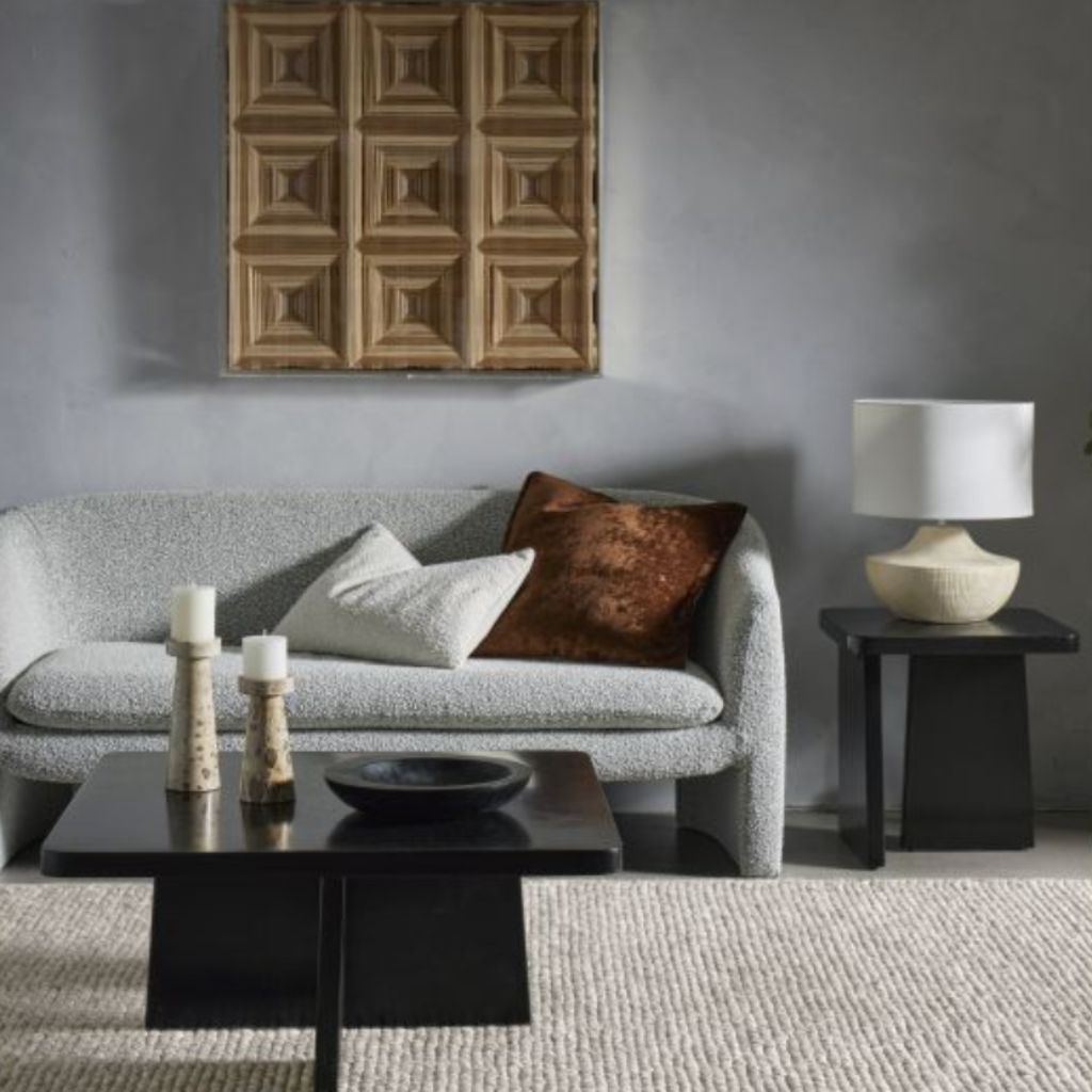 Grand Designs Brown  Velvet Cushion