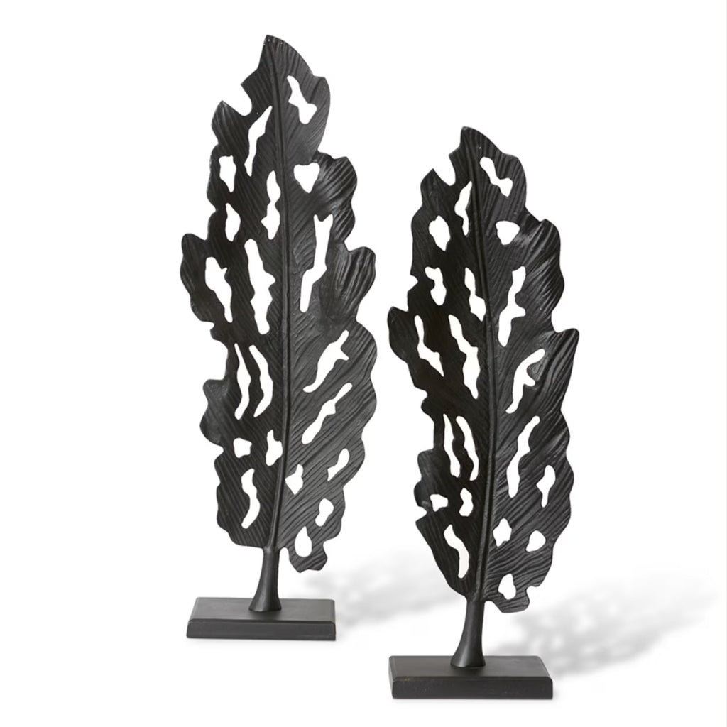 Leafy Sculpture Black (Large)