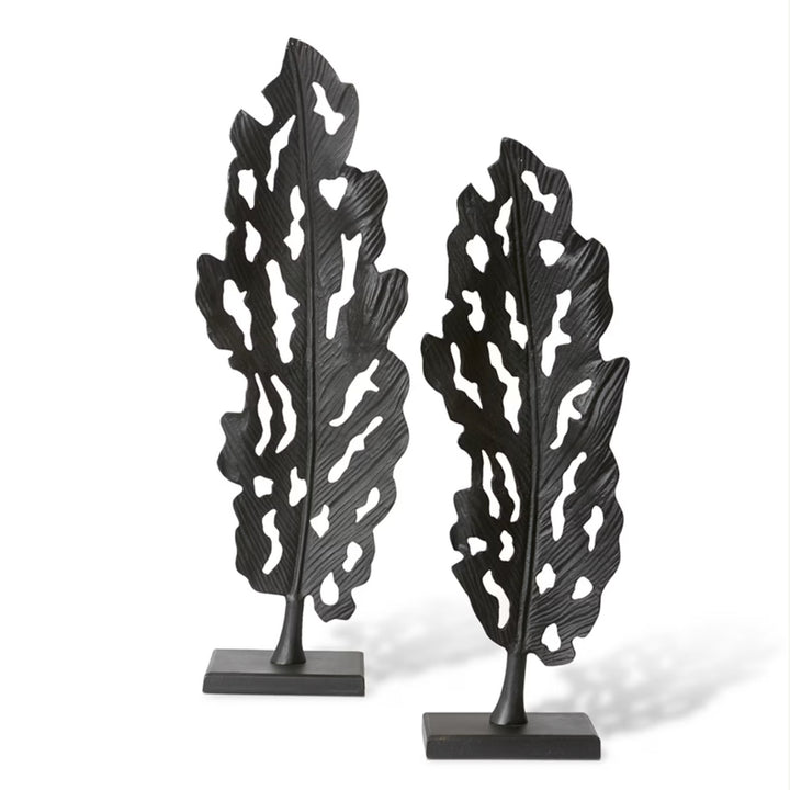 Leafy Sculpture Black (Large)