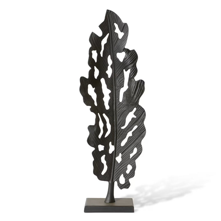 Leafy Sculpture Black (Large)