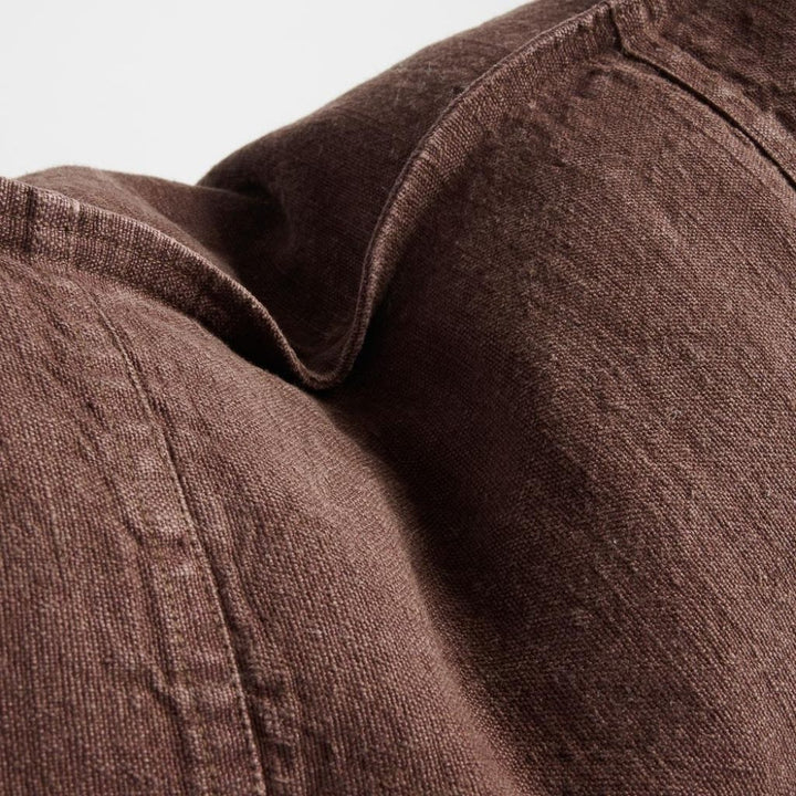 Luca Linen Cushion Chocolate