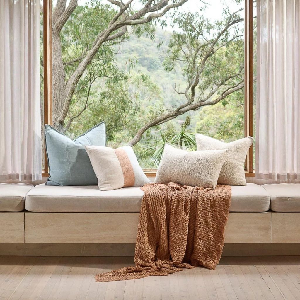 Luca Linen Cushion Sky
