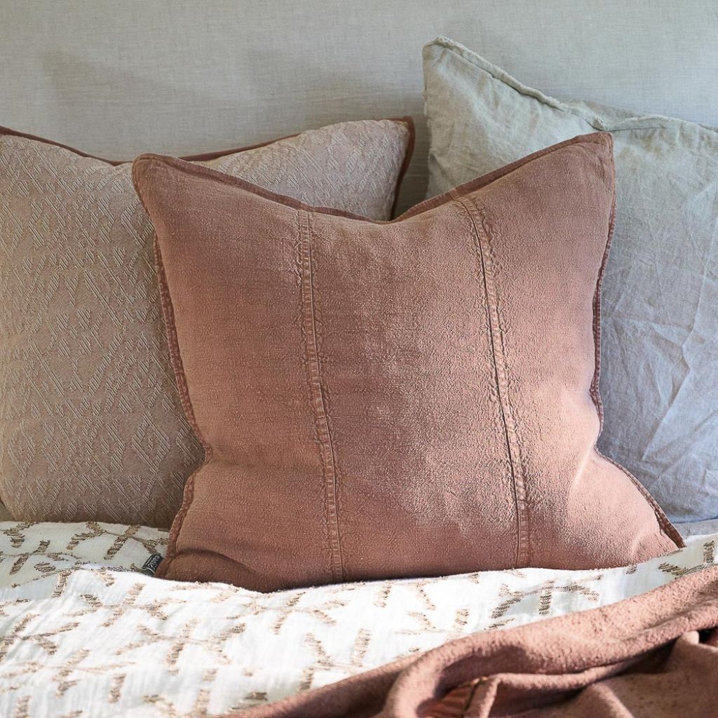 Luca Linen Cushion Clay