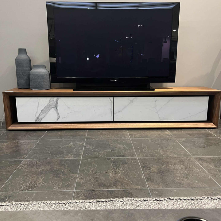 Malibu TV Unit with Doors Clearance
