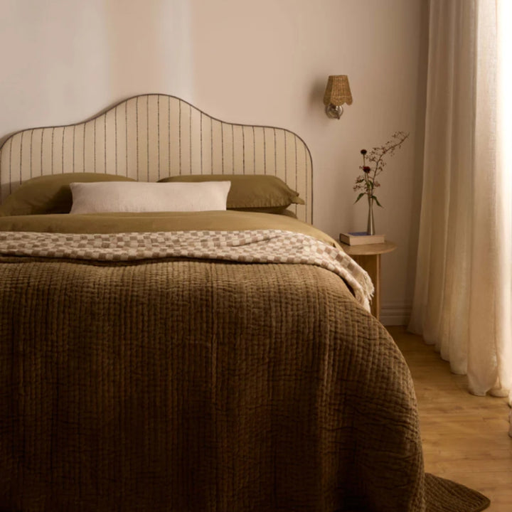 Matteo Chalk Wool & Silk Throw