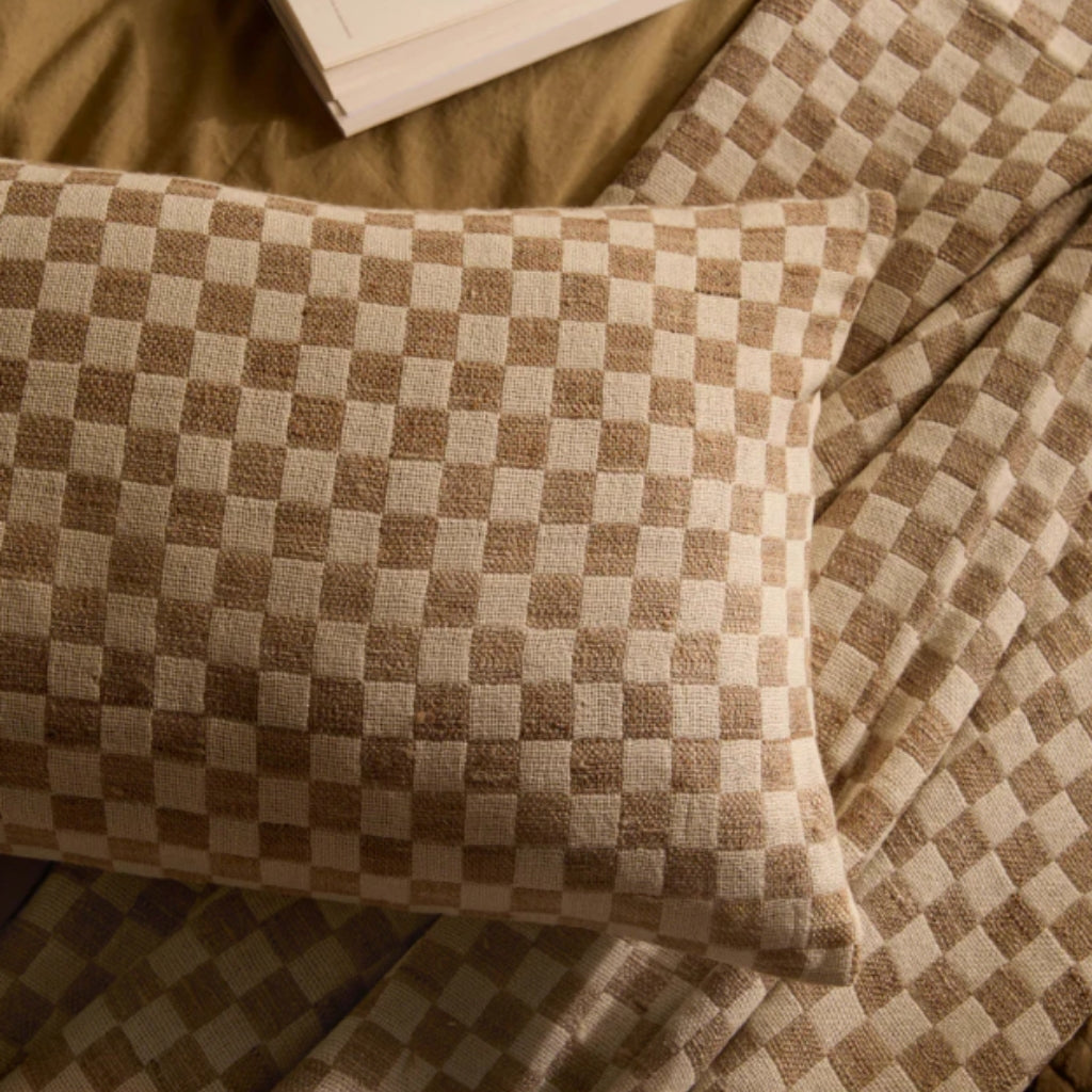 Matteo Chalk Wool & Silk Throw