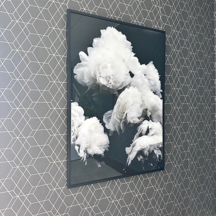 Moody Floral Print on Glass Clearance