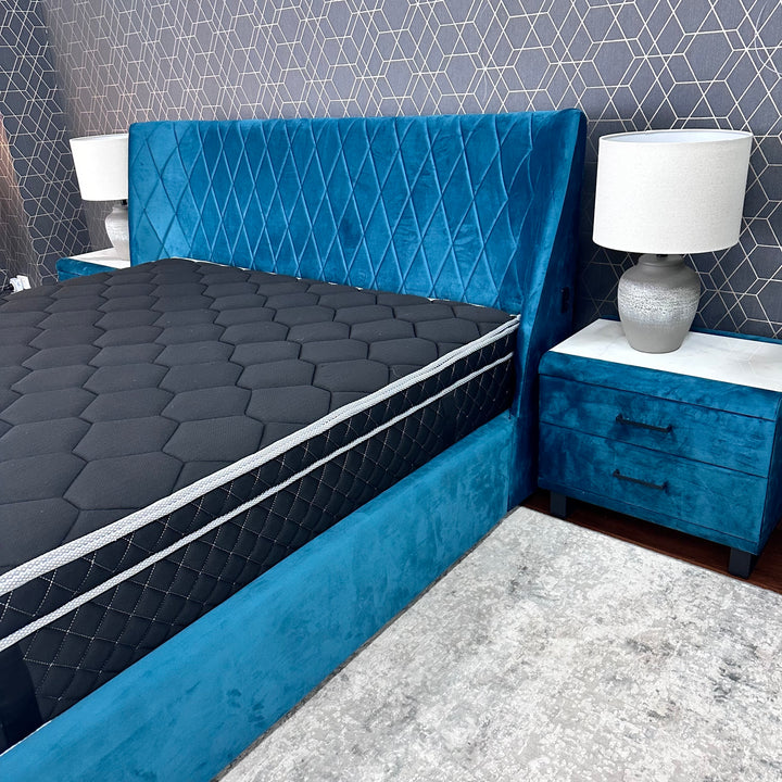 Verona King Storage Bed with 2 Bedside Tables Clearance
