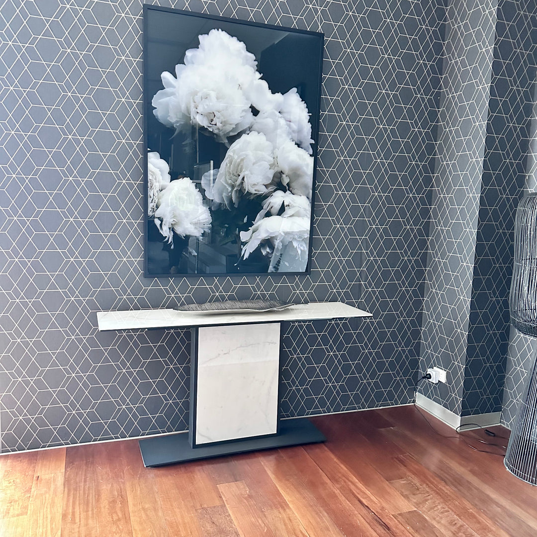 Moody Floral Print on Glass Clearance